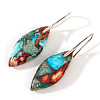 Bohemian Style Emperor Stone Dangle Earrings SL3554-2-2