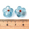 Handmade Silver Foil Glass Lampwork Beads FOIL-T001-02J-2