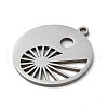 201 Stainless Steel Pendants STAS-D041-07P-2