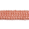 Glass Imitation Jade Beads Strands GLAA-H021-02-02-2