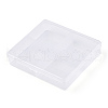Rectangle Transparent Plastic Bead Containers CON-N013-02-4
