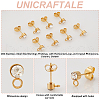 Unicraftale 20Pcs 304 Stainless Steel Stud Earrings Findings STAS-UN0059-11-4