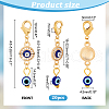   20Pcs Evil Eye Theme Pendant Decorations HJEW-PH0001-77-2