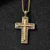 304 Stainless Steel Pendant Necklaces NJEW-H070-02G-1