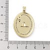 Rack Plating Brass Micro Pave Clear Cubic Zirconia Pendants KK-H474-24B-4