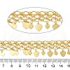 3-Row Brass Textured Oval Link Chains CHC-L053-01G-03-2