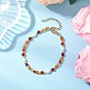 Natural Carnelian Beaded Bracelets BJEW-JB11763-01-1