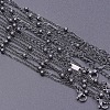 1.6mm Unisex 304 Stainless Steel Satellite Chains Necklaces WG3336-4-1