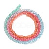 Transparent Painted Glass Beads Strands X1-DGLA-A034-T1mm-A11-5