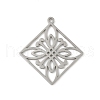 304 Stainless Steel Pendants STAS-G355-09P-1