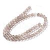 Natural Grey Agate Bead Strands G-R193-12-6mm-2