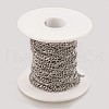 Tarnish Resistant Handmade 304 Stainless Steel Figaro Chains STAS-P200-07P-2