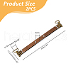 Iron Purse Internal Flex Frame with Loops IFIN-WH0071-29B-2