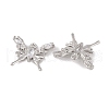 Brass Micro Pave Clear Cubic Zirconia Pendants KK-L212-03P-2