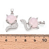 Brass Micro Pave Cubic Zirconia Pendants KK-N264-08P-3
