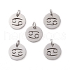 Non-Tarnish 304 Stainless Steel Charms STAS-Q201-T445-4S-3