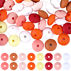 SUNNYCLUE 96Pcs 12 Colors Food Grade Eco-Friendly Silicone Abacus Beads SIL-SC0001-87B-1