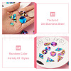 Craftdady 32Pcs 8 Style Rainbow Color 304 Stainless Steel Pendants STAS-CD0001-28-11