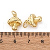 Brass Pave Cubic Zirconia Charms KK-Q098-24G-3