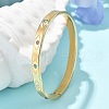 Eye 304 Stainless Steel Rhinestone Bangles for Women BJEW-Z092-09G-2