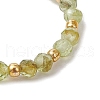 Natural Peridot Beaded Stretch Rings for Women RJEW-JR00868-08-4