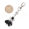Angel Glass Pendant Decorations HJEW-MZ00261-07-3