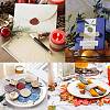 CRASPIRE 6Pcs 6 Patterns Brass Wax Seal Stamp AJEW-CP0004-29B-7