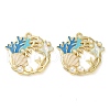 Rack Plating Alloy Enamel Pendants X-FIND-Q099-08B-01-1