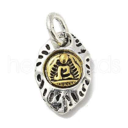 Tibetan Style Rack Plating Alloy Pendants FIND-Z024-01B-1