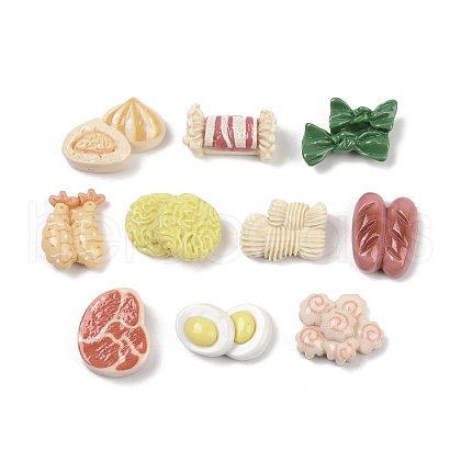 Opaque Resin Cabochons RESI-K043-12-1