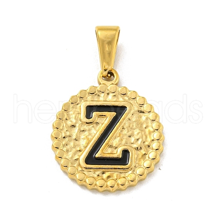 Ion Plating(IP) 304 Stainless Steel Enamel Pendants STAS-R231-19Z-G-1
