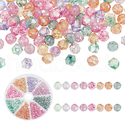 ARRICRAFT 320Pcs 8 Style Transparent Electroplate Glass Beads Strands EGLA-AR0001-29-1