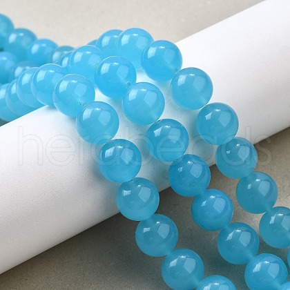 Watermelon Stone Glass Beads Strands G-L621-B02-10mm-1
