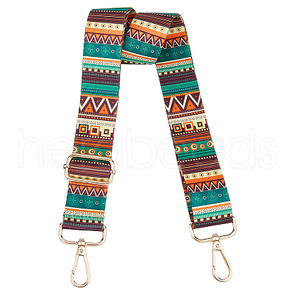 Ethnic Style Adjustable Polyester Bag Straps FIND-WH0112-02C-1