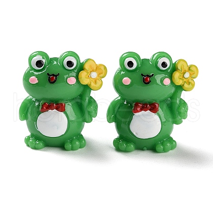 Cartoon Cute Resin 3D Frog Figurines RESI-Z024-01A-1