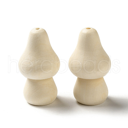 Natural Wood Beads WOOD-Q048-01E-1