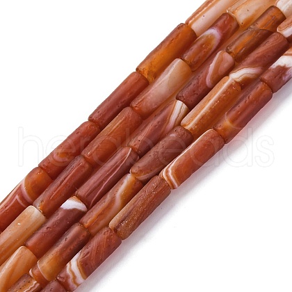 Natural Red Agate Beads Strands G-P570-A01-01-1