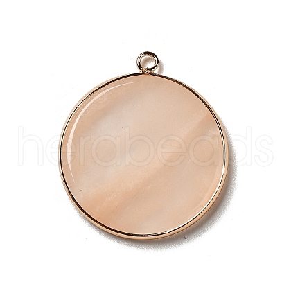 Natural Pink Aventurine Pendants G-A213-01G-03-1