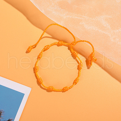Cross Nylon Cord Braided Bead Bracelets WG2C716-09-1