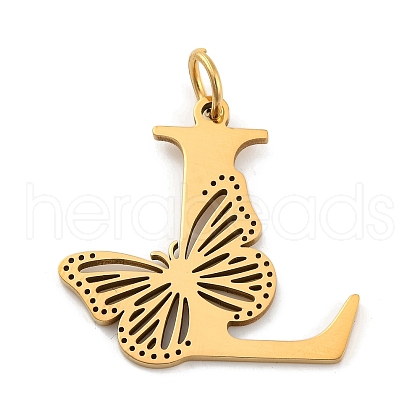 Ion Plating(IP) 201 Stainless Steel Pendants STAS-N103-184G-L-1