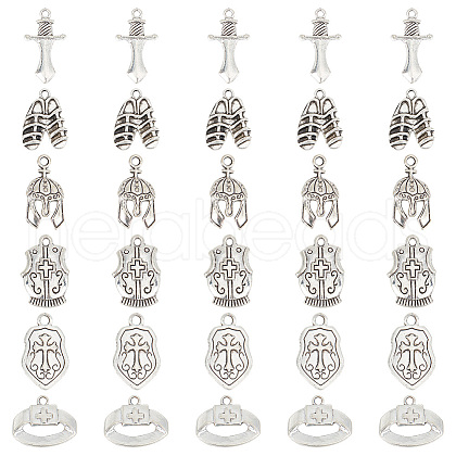 GOMAKERER 96Pcs 16 Style Alloy Pendant FIND-GO0001-90-1