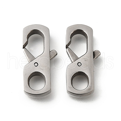 304 Stainless Steel Lobster Claw Clasps STAS-M119-01P-1