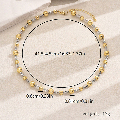 Element Brass Beaded Necklaces for Women TT0100-1-1