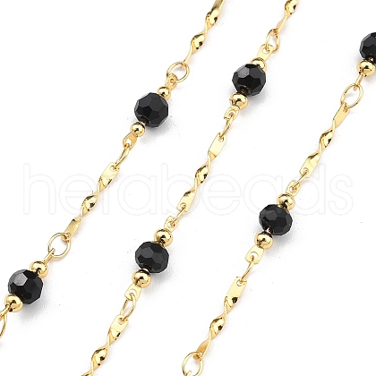 Brass Round Link Chains KK-D368-01G-C-1