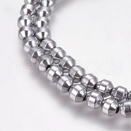 Grade AA Magnetic Synthetic Hematite Bead Strands G-G652-29D-1