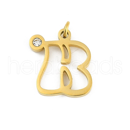 304 Stainless Steel Pendants STAS-R137-01G-B-1