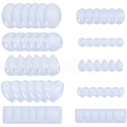 Transparent Glass Cabochons GGLA-PH0004-02-1
