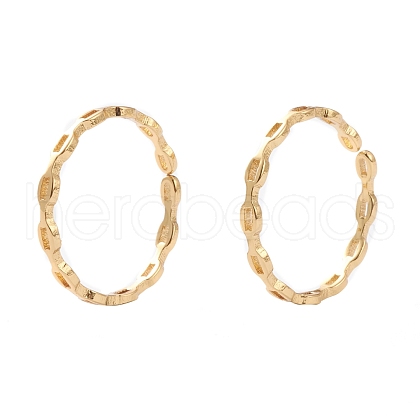 Brass Cuff Rings RJEW-H131-01G-1