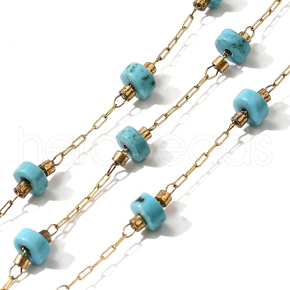 304 Stainless Steel Flat Round Link Chains CHS-C016-35G-01-1