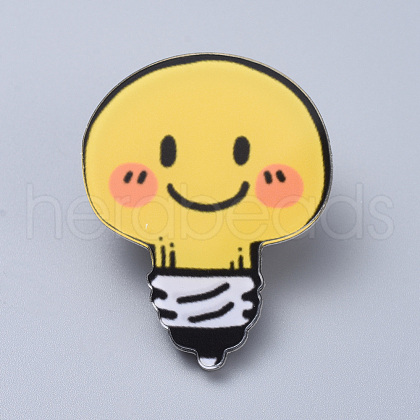 Acrylic Safety Brooches JEWB-D006-B07-1